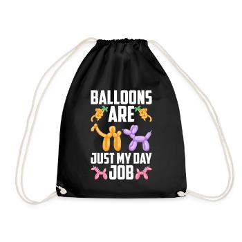 Ballon Twister Ballon Artiste Ballon Animaux - Sac de sport léger - noir - Devant