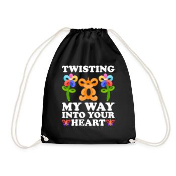 Ballon Twister Ballon Artiste Ballon Animaux - Sac de sport léger - noir - Devant