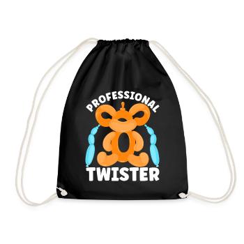 Ballon Twister Ballon Artiste Ballon Animaux - Sac de sport léger - noir - Devant