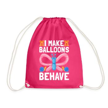 Ballon Twister Ballon Artiste Ballon Animaux - Sac de sport léger - fuchsia - Devant