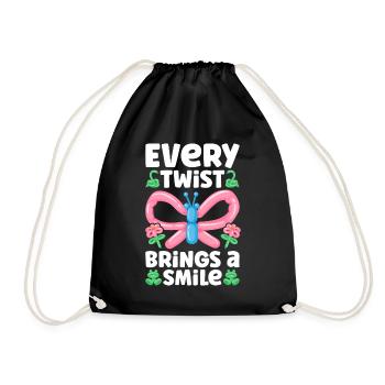Ballon Twister Ballon Artiste Ballon Animaux - Sac de sport léger - noir - Devant