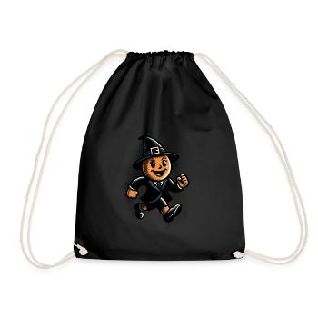 Retro Cartoon Witches Vintage Witches Design - Drawstring Bag - black - Front