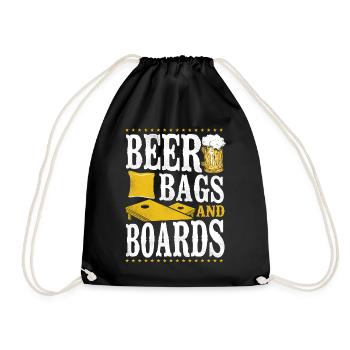 Joueur de sac de haricots de l’équipe Cornhole - Sac de sport léger - noir - Devant