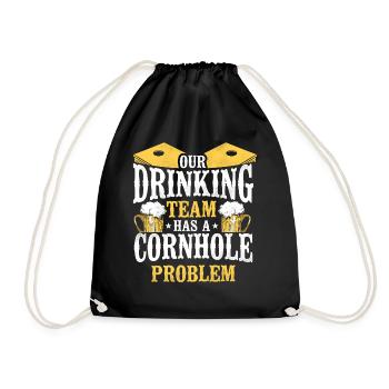 Joueur de sac de haricots de l’équipe Cornhole - Sac de sport léger - noir - Devant