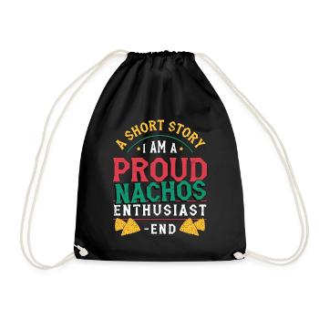 Amateur de nachos Une nouvelle Je suis un amateur de tacos - Sac de sport léger - noir - Devant