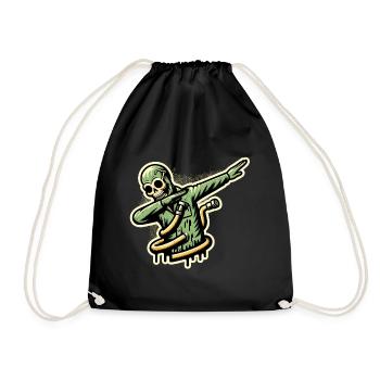 Dabbender Zombie Lustiges Dabbing Design Lustige - Turnbeutel - Schwarz - Vorne