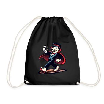 Rétro Vintage Vampire Style Halloween Costume Décoration - Sac de sport léger - noir - Devant