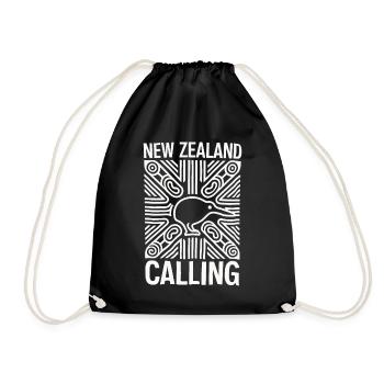 Souvenir Nouvelle-Zélande Appel Kiwi Design - Sac de sport léger - noir - Devant
