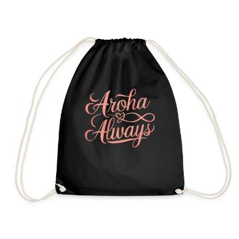 Souvenir Nouvelle-Zélande Aroha Always - Sac de sport léger - noir - Devant