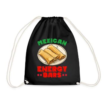 Tamale Mexikanisches Essen Tamale Liebhaber - Turnbeutel - Schwarz - Vorne