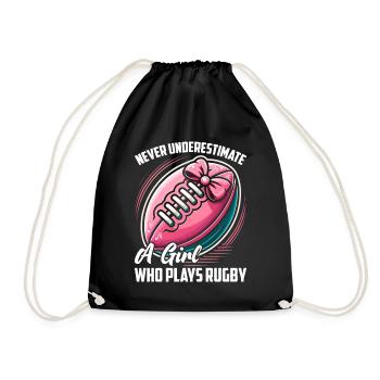 Cadeau Rugby Joueur de rugby Entraîneur de rugby - Sac de sport léger - noir - Devant