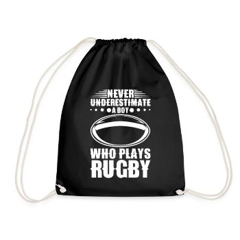 Cadeau Rugby Joueur de rugby Entraîneur de rugby - Sac de sport léger - noir - Devant
