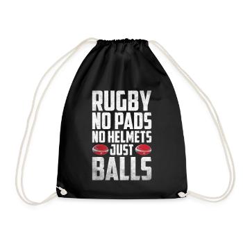 Cadeau Rugby Joueur de rugby Entraîneur de rugby - Sac de sport léger - noir - Devant