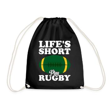 Cadeau Rugby Joueur de rugby Entraîneur de rugby - Sac de sport léger - noir - Devant