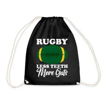 Rugby Gift Rugby Player Rugby Coach - Drawstring Bag - black - Front