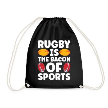 Cadeau Rugby Joueur de rugby Entraîneur de rugby - Sac de sport léger - noir - Devant