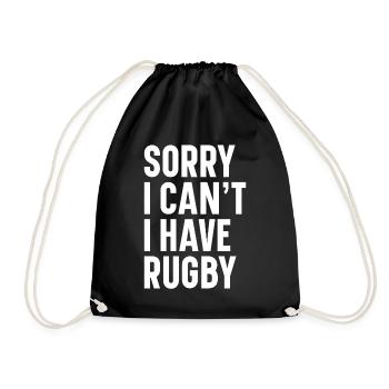 Cadeau Rugby Joueur de rugby Entraîneur de rugby - Sac de sport léger - noir - Devant