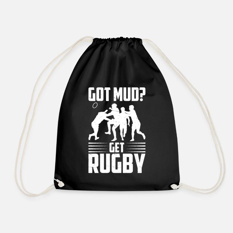 Rugby Geschenk Rugbyspieler Rugby Coach - Turnbeutel - Schwarz