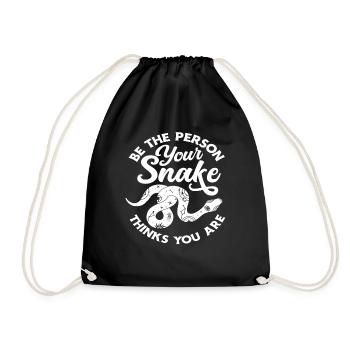 Snake Snakes - Drawstring Bag - black - Front