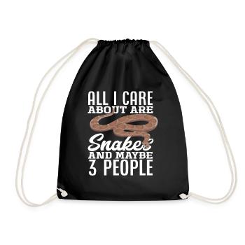 Snake 3 people - Drawstring Bag - black - Front