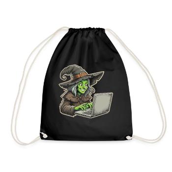 Chemise de sorcière pour femme - Halloween Design - Sac de sport léger - noir - Devant