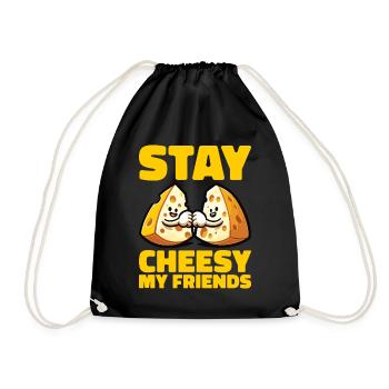 Cheesemaker Dairy Cheese maker Dairy technologist Cheese - Drawstring Bag - black - Front