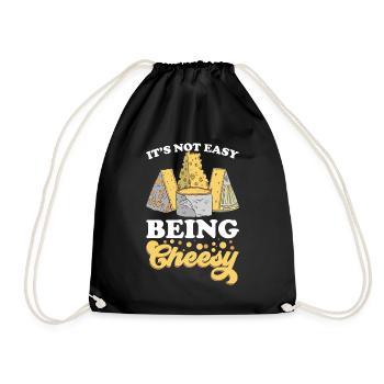 Cheesemaker Dairy Cheese maker Dairy technologist Cheese - Drawstring Bag - black - Front