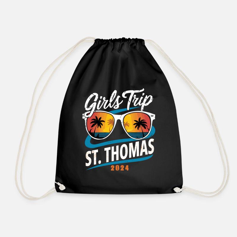 Girls Trip St. Thomas 2024 - Turnbeutel - Schwarz