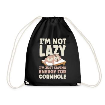 Joueur de sac de haricots de l’équipe Cornhole - Sac de sport léger - noir - Devant