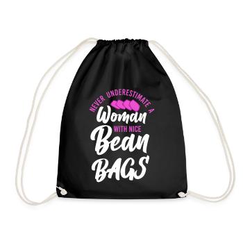 Joueur de sac de haricots de l’équipe Cornhole - Sac de sport léger - noir - Devant