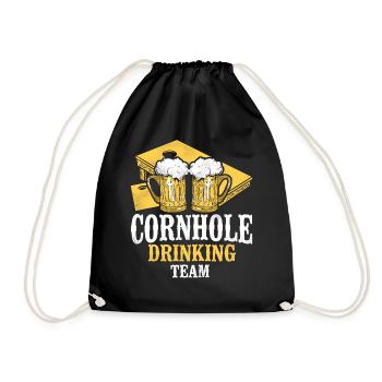 Joueur de sac de haricots de l’équipe Cornhole - Sac de sport léger - noir - Devant