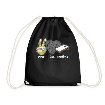 Cornhole Team Bean Bag Player - Turnbeutel - Schwarz - Vorne
