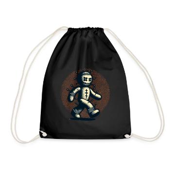 Effrayant costume d’Halloween de poupée vaudou - Sac de sport léger - noir - Devant