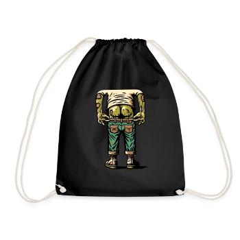 Drôle de mort-vivant cul Halloween Costume Décoration - Sac de sport léger - noir - Devant