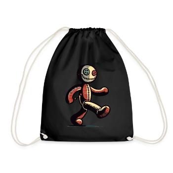 Poupée vaudou Halloween Costume Décoration Effrayant - Sac de sport léger - noir - Devant