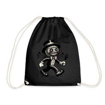 Voodoo Puppe Unheimliche Verkleidung Gothic Style - Turnbeutel - Schwarz - Vorne