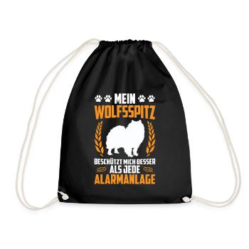 Wolfspitz est meilleur qu’Alarm Keeshond - Sac de sport léger - noir - Devant