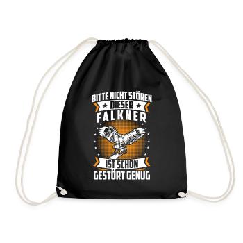 Falconer is already Pickling falconry - Drawstring Bag - black - Front