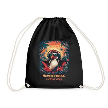 Design Chillout Vibes : décontracté et élégant - Sac de sport léger - noir - Devant