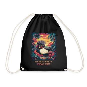 Chillout Vibes Design : décontracté et élégant - Sac de sport léger - noir - Devant