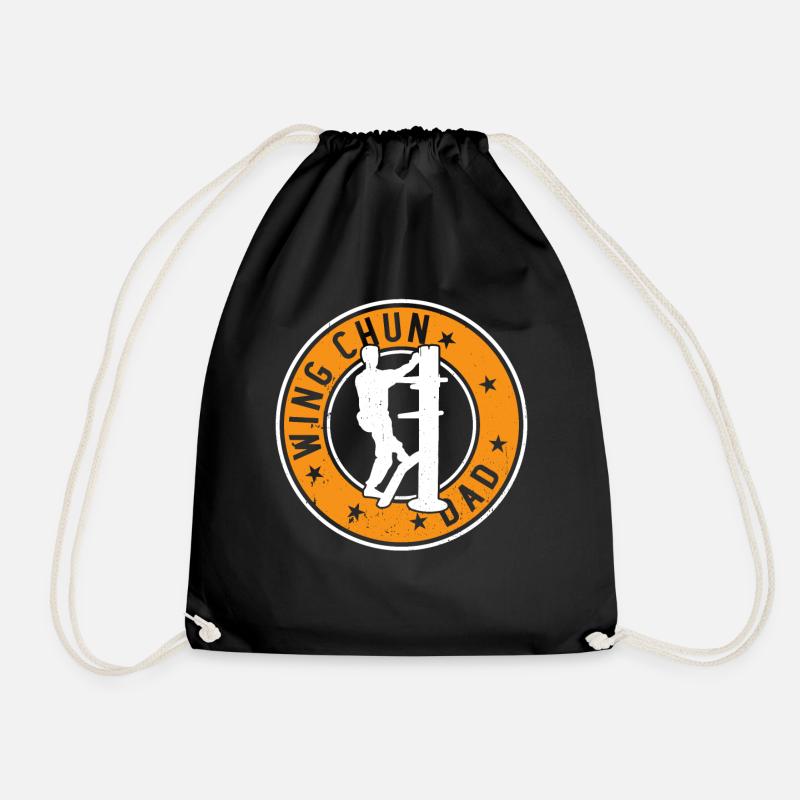 Wing Chun Dad Wing Chun Fighter - Turnbeutel - Schwarz