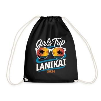 Girls Trip Lanikai 2024 - Turnbeutel - Schwarz - Vorne