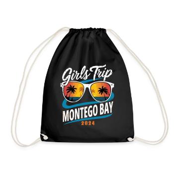 Girls Trip Montego Bay 2024 - Drawstring Bag - black - Front