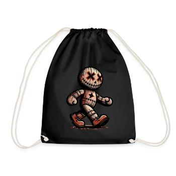 Poupée vaudou Halloween Costume Décoration Effrayant - Sac de sport léger - noir - Devant