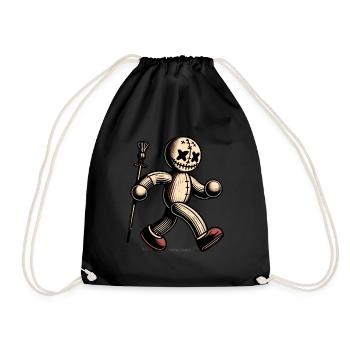 Poupée vaudou Halloween Costume Décoration Effrayant - Sac de sport léger - noir - Devant