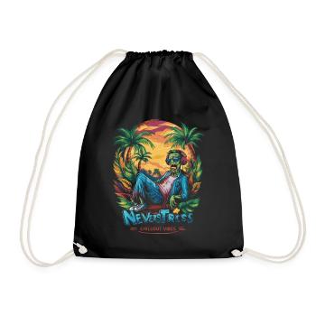 Zombi Chillout Vibes Design Relaxed and Stylish - Drawstring Bag - black - Front