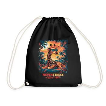Chillout Vibes Design Relaxed and Stylish - Drawstring Bag - black - Front