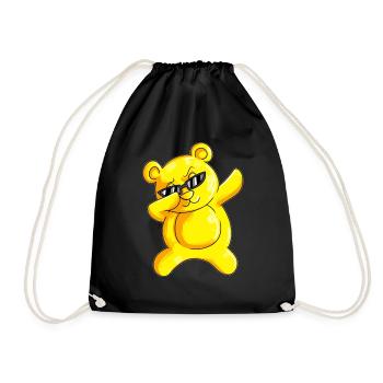 Dabbing Bears Outfit Bear Dab Dancing Chemise de nuit - Sac de sport léger - noir - Devant
