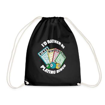 Je préfère jouer au bingo Professional Caller - Sac de sport léger - noir - Devant