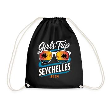 Voyage entre filles aux Seychelles 2024 - Sac de sport léger - noir - Devant